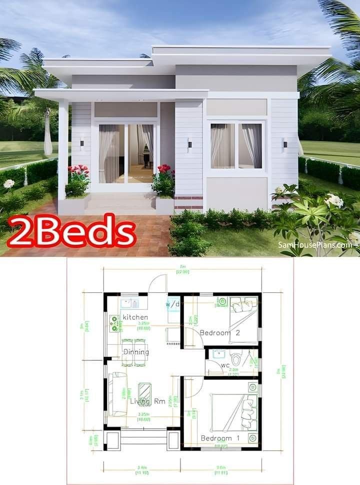 2 bedroom makuti beach house with a yard and a fence